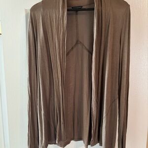 Banana Republic Taupe Open-Front Cardigan